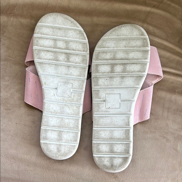 Sky Pink Criss-Cross Sandals - Picture 2 of 5